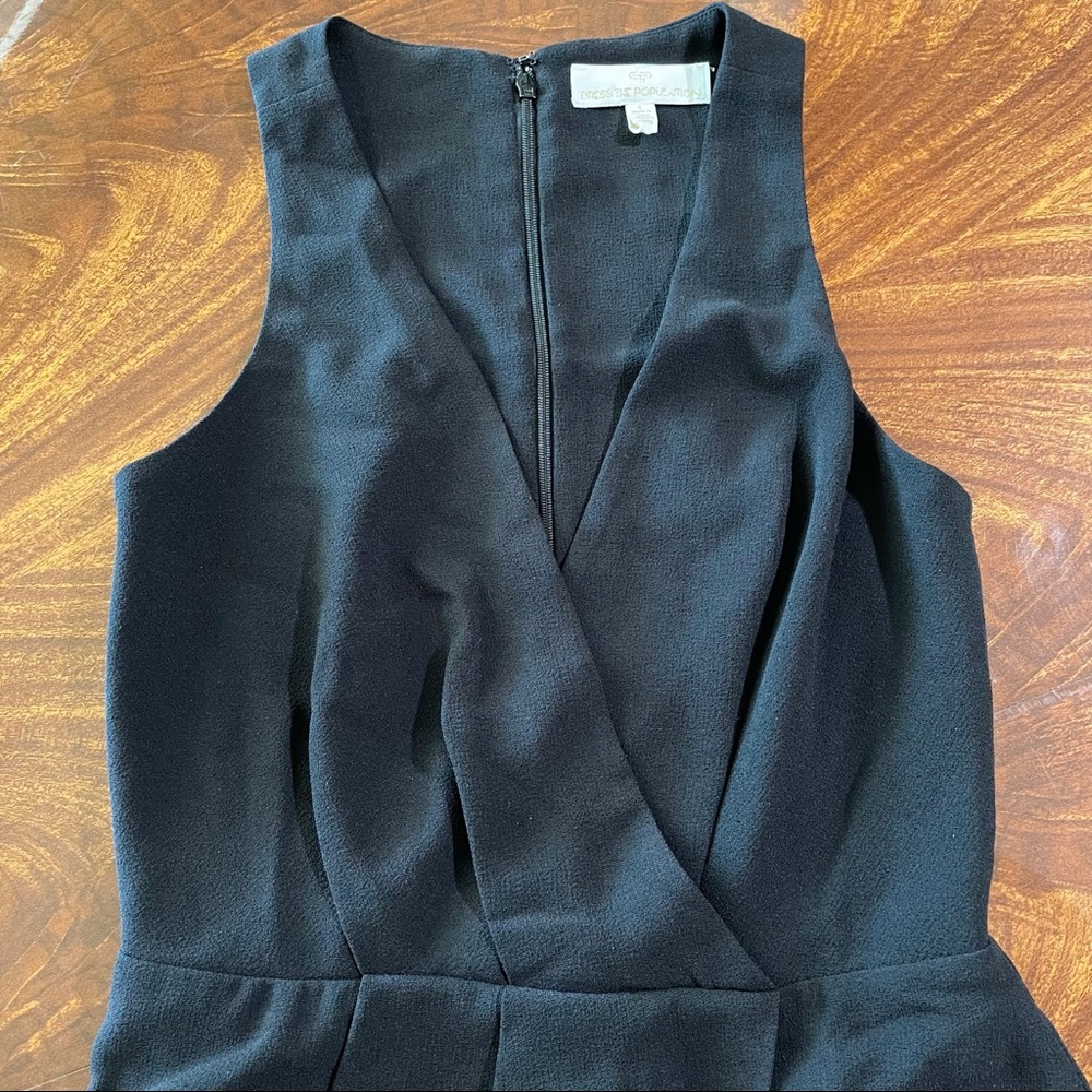 Dress The Population | NWT Ariel Racerback Faux Wrap Crepe Gown - Picture 6 of 10